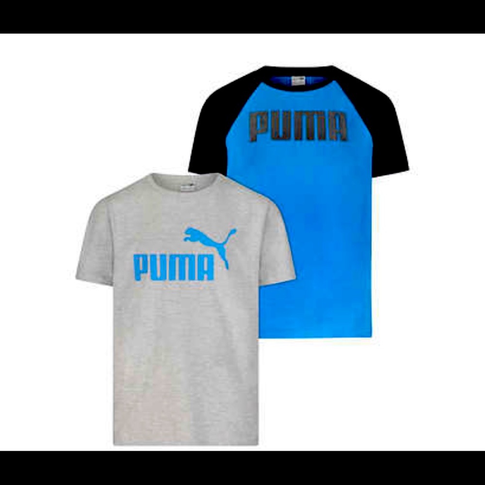 Puma T-shirts, youth pack of 2